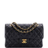 Classic Double Flap Bag Quilted Caviar Small