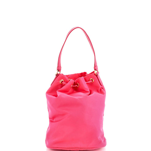 Drawstring Bucket Bag Tessuto Small