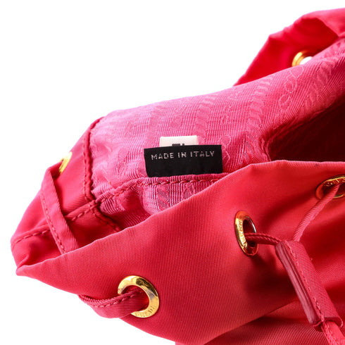 Drawstring Bucket Bag Tessuto Small
