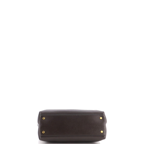 Ciao Ciao Top Handle Bag Leather with Intrecciato Detail Small