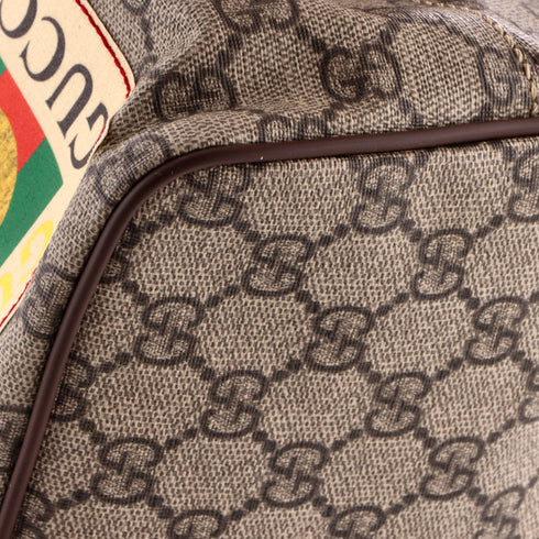 Courrier Convertible Soft Open Tote GG Coated Canvas with Applique Large