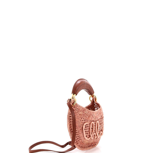 Summer Banana Hobo Woven Raffia