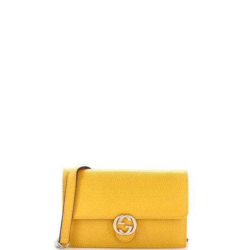 Interlocking Wallet on Chain Leather