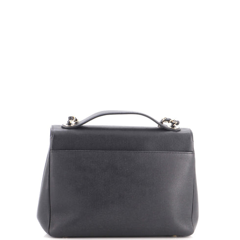 Business Affinity Flap Bag Quilted Caviar Large