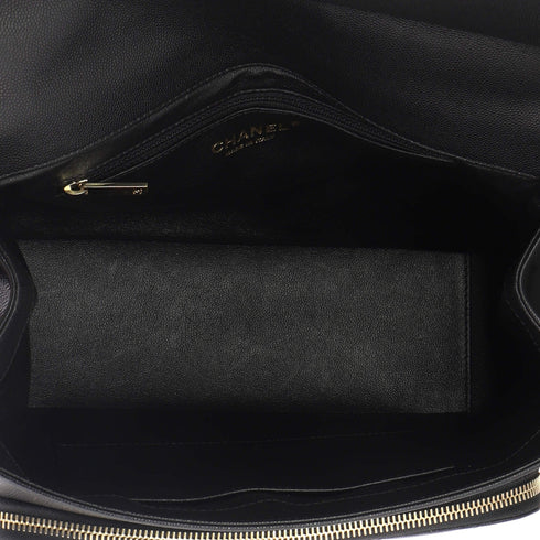 Business Affinity Flap Bag Quilted Caviar Large