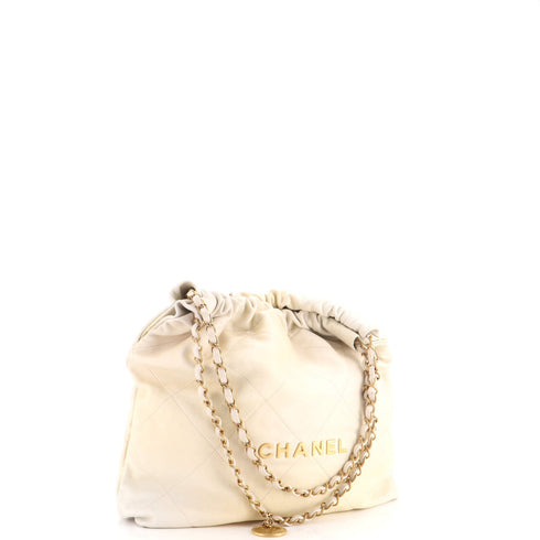 22 Chain Hobo Quilted Ombre Leather Medium