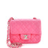 Square Classic Single Flap Bag Quilted Lambskin Mini