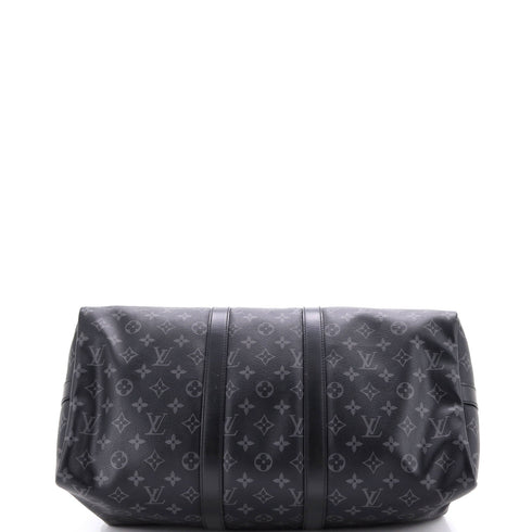 Keepall Bandouliere Bag Monogram Eclipse Canvas 45