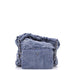 22 Chain Hobo Quilted Studded Denim Small