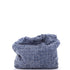 22 Chain Hobo Quilted Studded Denim Small