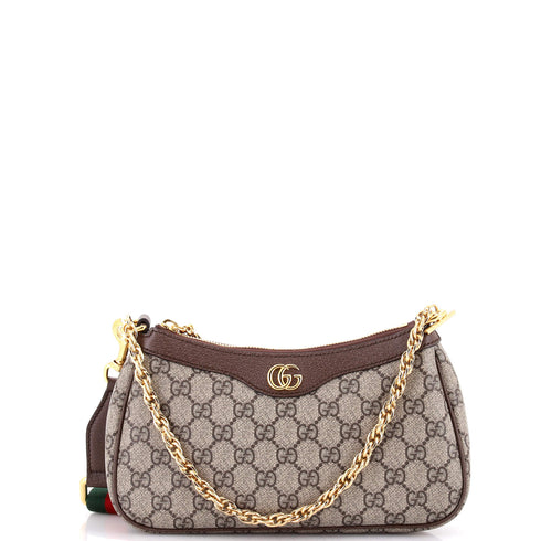 Ophidia Charm Shoulder Bag GG Coated Canvas Small