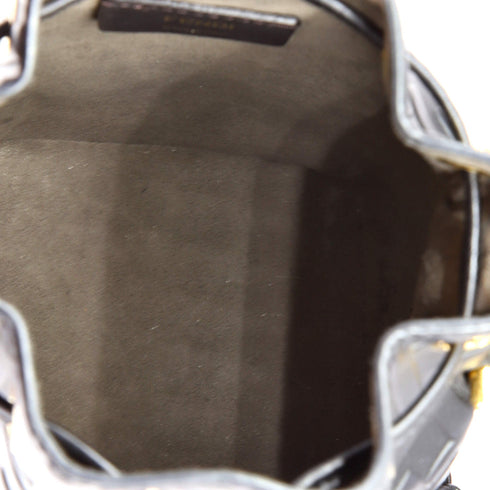 Mon Tresor Bucket Bag Zucca Embossed Leather Mini