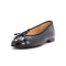 Women's CC Cap Toe Bow Ballerina Flats Leather and Patent
