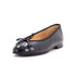 Women's CC Cap Toe Bow Ballerina Flats Leather and Patent