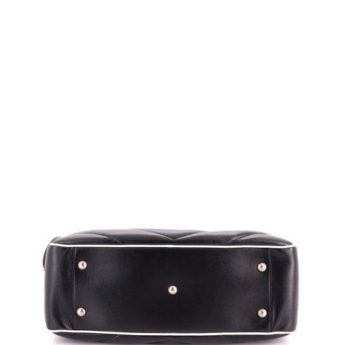 Miles Bowling Bag Matelasse Chevron Leather