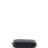 Double Zip Clutch with Chain Quilted Caviar