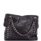 Modern Chain Tote Caviar North South