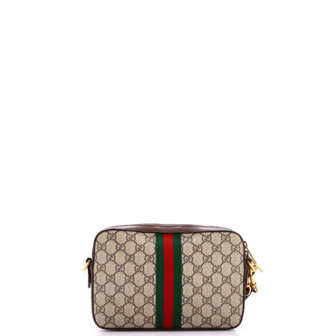 Ophidia Zip Wristlet Shoulder Bag GG Coated Canvas Small