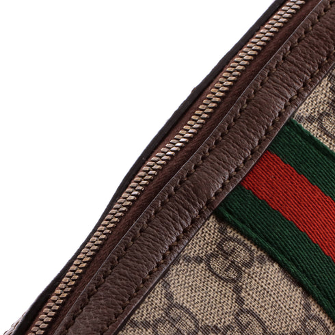 Ophidia Zip Wristlet Shoulder Bag GG Coated Canvas Small