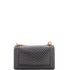 Boy Flap Bag Chevron Calfskin with Micro Chain Detail Old Medium