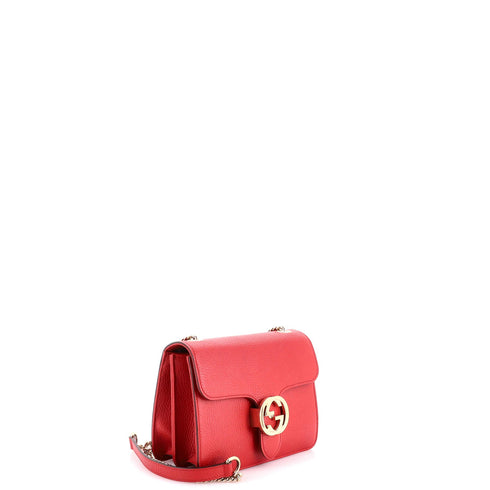 Interlocking Shoulder Bag Leather Small