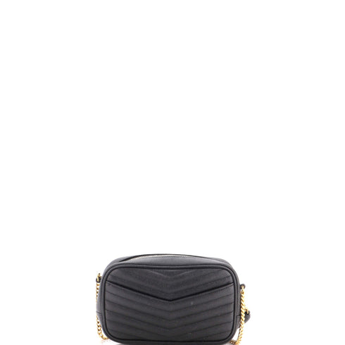Lou Camera Bag Matelasse Chevron Leather Mini