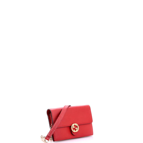 Interlocking Wallet on Chain Leather