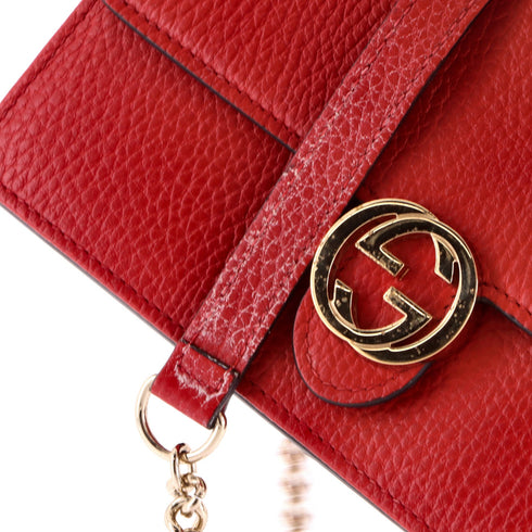 Interlocking Wallet on Chain Leather