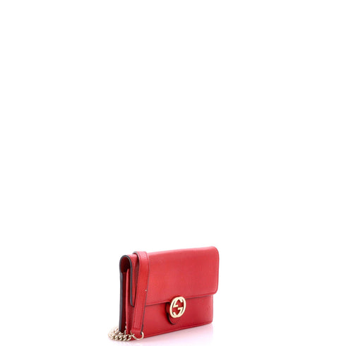 Interlocking Wallet on Chain Leather