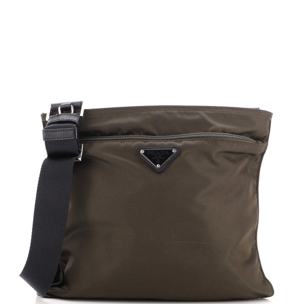 Front Pocket Messenger Bag Tessuto Medium