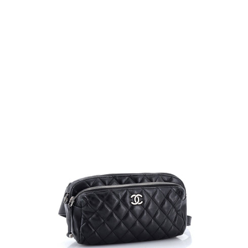 Street CC Waist Bag Quilted Calfskin