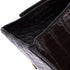 Hourglass Top Handle Bag Crocodile Embossed Leather XS