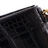 Hourglass Top Handle Bag Crocodile Embossed Leather XS