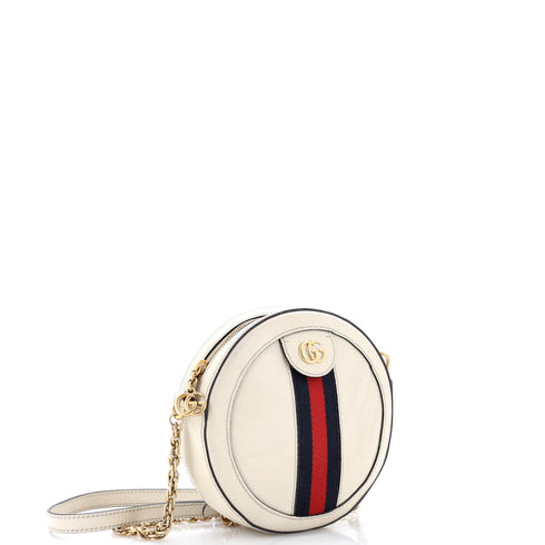 Ophidia Round Shoulder Bag Leather Mini