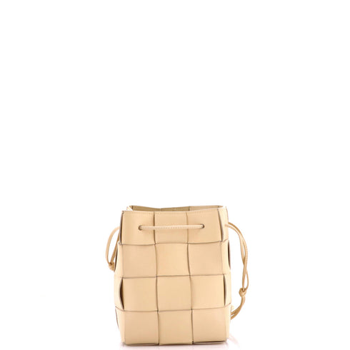 Cassette Bucket Bag Maxi Intrecciato Leather Small