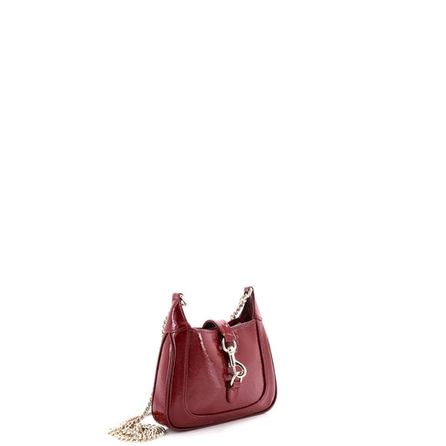 Jackie Notte Chain Hobo Patent Mini