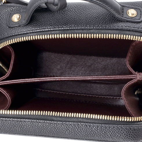 Filigree Vanity Case Quilted Caviar Small