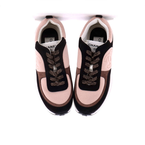 Women's CC Low-Top Sneakers Suede and Fabric