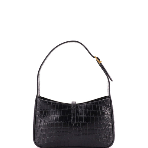 Le 5 a 7 Hobo Crocodile Embossed Leather Small