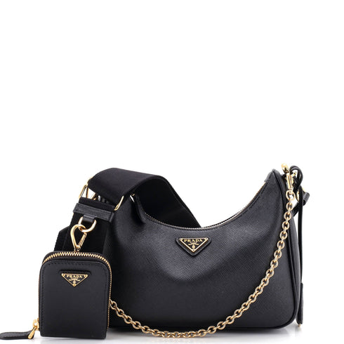 Re-Edition 2005 Shoulder Bag Saffiano Leather Small