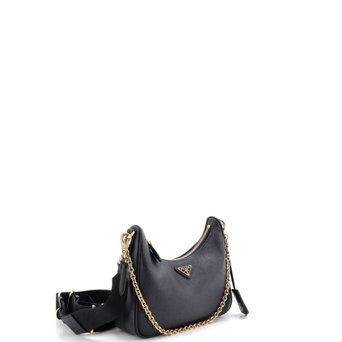 Re-Edition 2005 Shoulder Bag Saffiano Leather Small