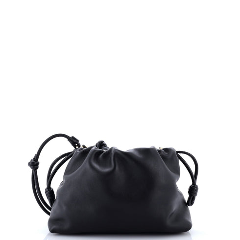 Flamenco Knot Chain Purse Bag Leather Medium