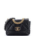 19 Flap Bag Quilted Stitched Lambskin Medium