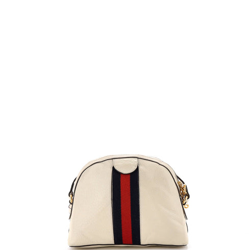 Ophidia Dome Shoulder Bag Leather Small