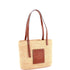 Square Basket Tote Woven Raffia Small