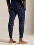 RALPH LAUREN All-over Pony Cotton Jersey Sleep Joggers Cruise Navy