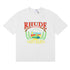 Rhude T-shirts Sunset Beach Pattern Printed Cotton Casual Short Sleeves Men and Women