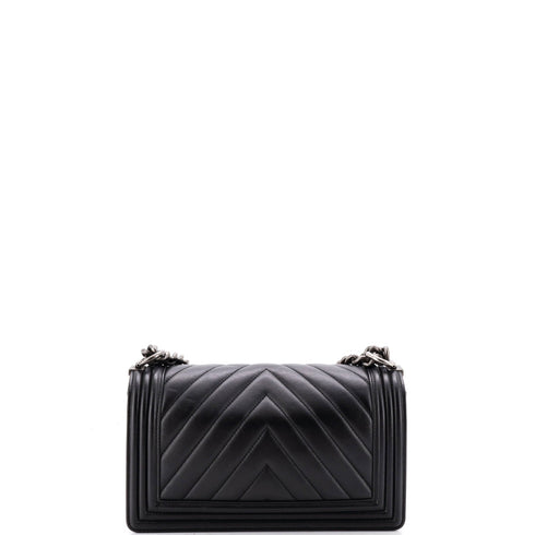 Boy Flap Bag Chevron Calfskin Old Medium