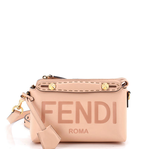 Logo By The Way Satchel Embossed Leather Mini