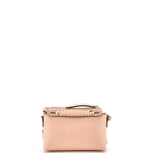 Logo By The Way Satchel Embossed Leather Mini